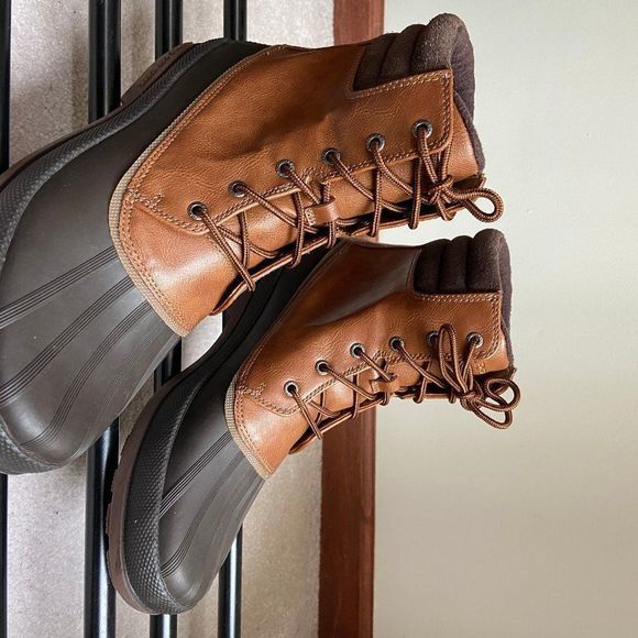 SPERRY Men Cold Bay Leather Duck Boots - NEW NWOB